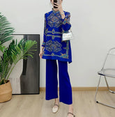 Premium Plisse Blouse & Pants